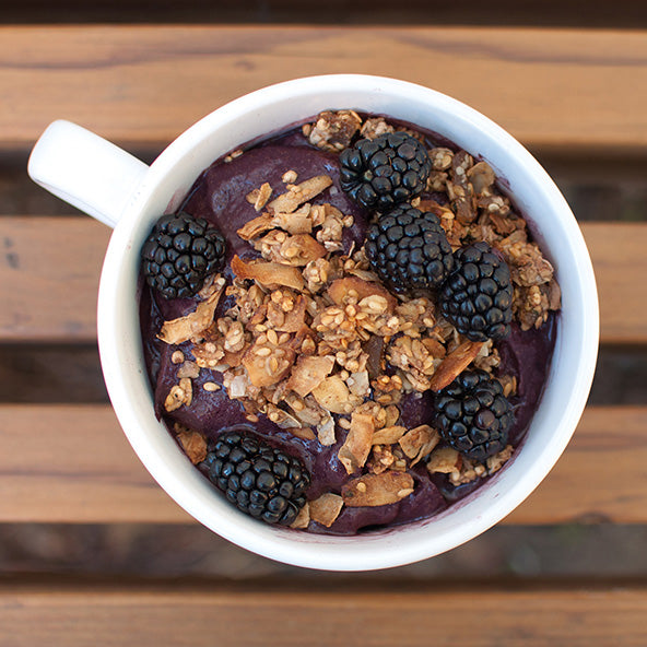 Protein-Focused Peanut Butter & Jelly Açaí Bowl Recipe