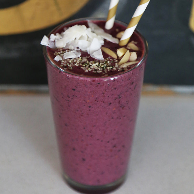 Coconut & Berry Power Acai Smoothie Recipe for Protein | Sambazon